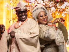 Ali Baba and Sola Sobowale/ Via 'The Wedding Party'